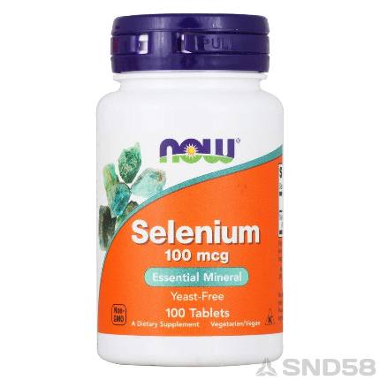 Selenium 100 mcg 100 tab NOW