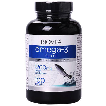 Omega Fish Oil 1200 mg 100 caps Biovea