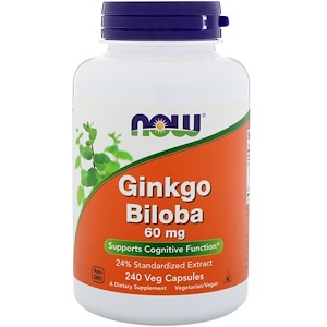 GinkgoBiloba 60 mg 240 caps NOW