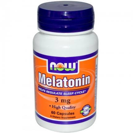 Melatonin 3 mg 60 caps NOW