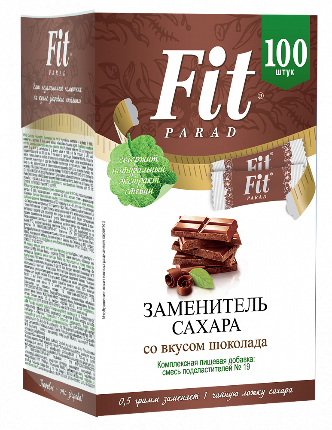 ФитПарад №19 со вкусом шоколада 50 г - 100 шт СТИКИ