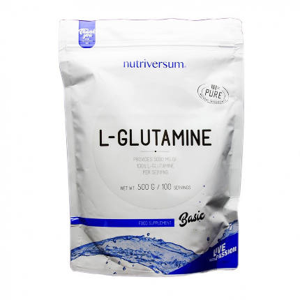 Pure Basic 100% L-Glutamine 500 гр Nutriversum