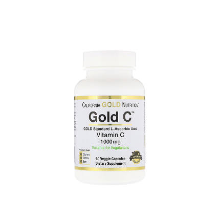 Gold C Vitamin C 1000 mg 60 caps California Gold Nutrition