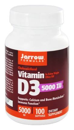 Vitamin D3 5000 100 caps Jarrow
