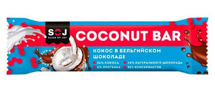 Кокосовый батончик Coconut Bar 16*40 г SOJ