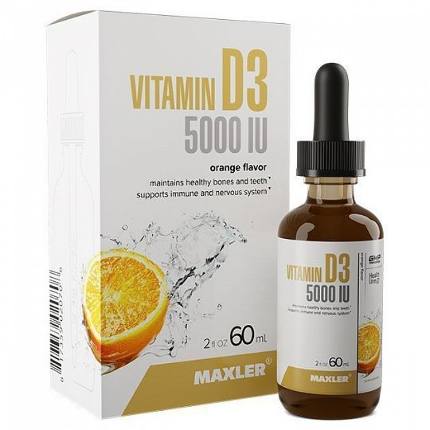 Vitamine D3 5000 (60 мл) апельсин MAXLER