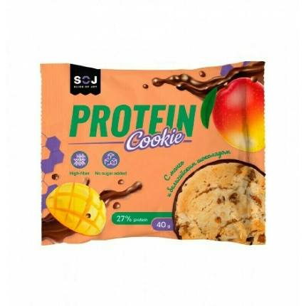 Печенье Protein Cookie без сахара 40x40гр. SOJ
