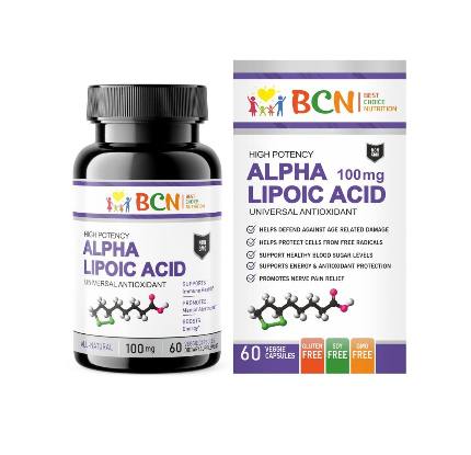 Alpha Lipolic Acid 120 капсул BCN