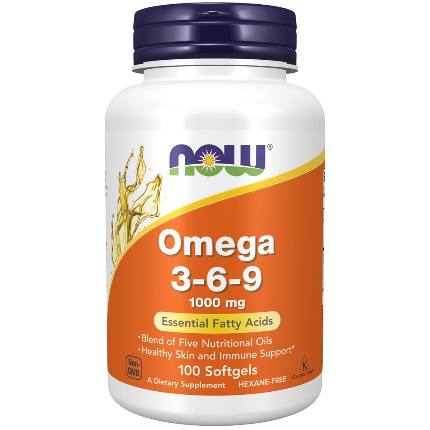 Omega 3-6-9 1000 mg 100 softgels NOW