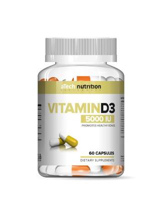Vitamin D3 5000 МЕ 60 caps aTech Nutrition