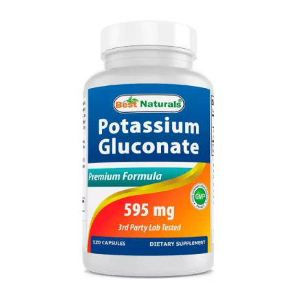 Potassium Gluconate 120 caps 595 mg Best Naturals