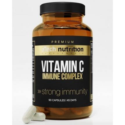 Vitamin C + экстракт шиповника 90 caps aTech Nutrition