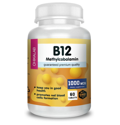 Комплексная пищевая добавка Витамин B12 60 капс CHIKALAB