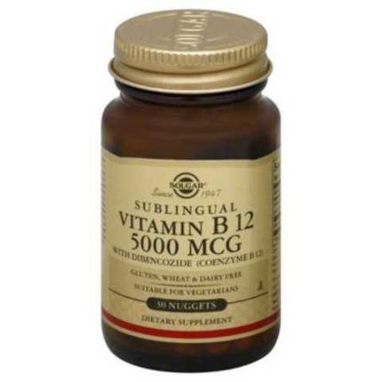 Vitamin B12 5000 mcg 30 tab Solgar