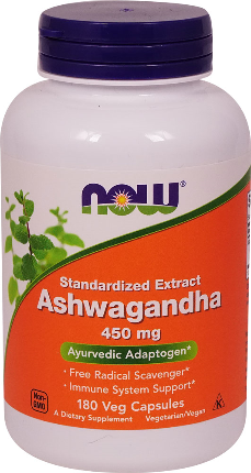 Ashwagandha 450 mg 180 caps NOW