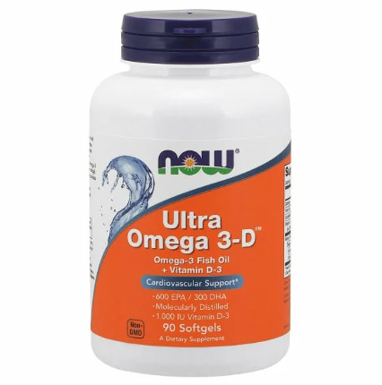Ultra Omega-3 1000 mg 90 softgels NOW