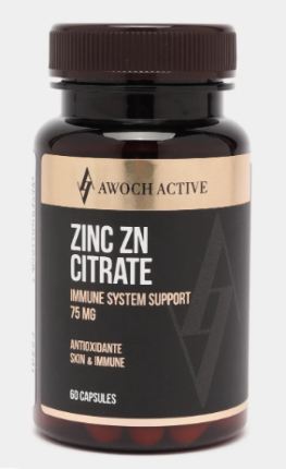 Zinc Citrate 60 caps Awochactive