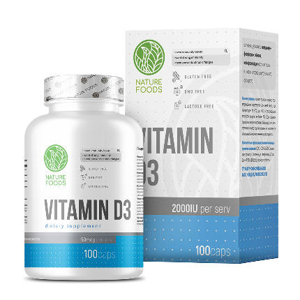 Vitamin D3 2000ME 100 caps Nature Foods