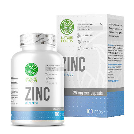 Zinc 350 mg 100 caps Nature Foods