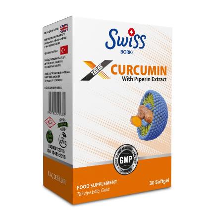 Cucrcumin with piperin 30 caps Swiss Bork