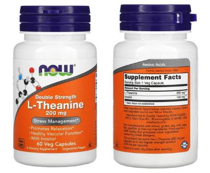 L-Theanine 100 mg 90 vcaps NOW