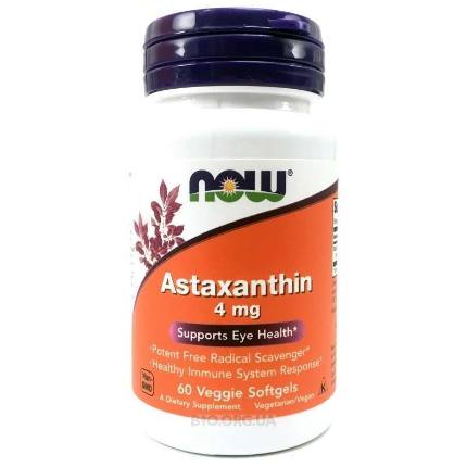 Астаксантин 4 mg 60 caps NOW