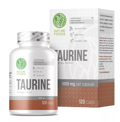 Taurine 1000 mg 60 caps Nature Foods