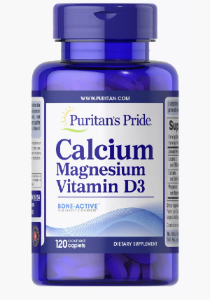 Calcium Magnesium Vitamin D3, 120 tab Puritans Pride