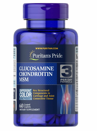 Glucosamine Chondroitin & MSM Joint Soother 60 caps Puritans Pride