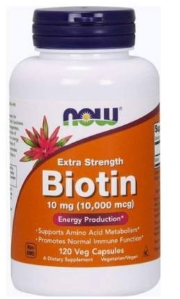 Biotin 10000 mcg 120 caps Now