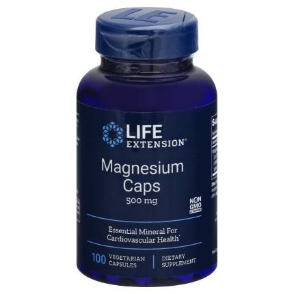 Magnesium 500 mg 100 caps Life extension