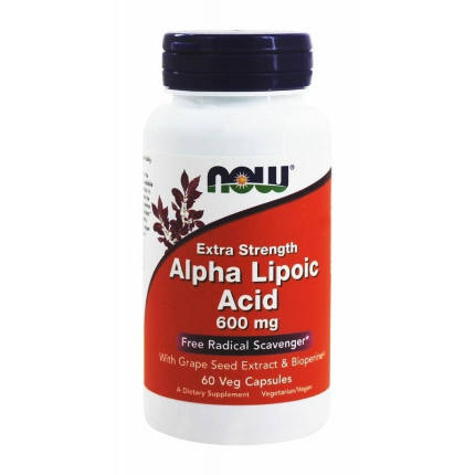 Alpha Lipoic Acid 600 mg 60 caps NOW МАРК