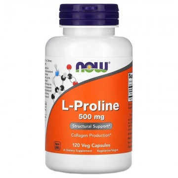 L-Proline 500mg 120 caps NOW МАРК