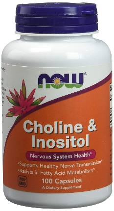 Choline & Inositol 100 cap NOW МАРК