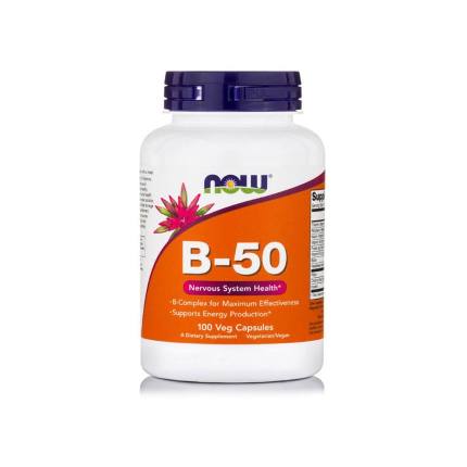 Vitamin B-50 100 caps NOW МАРК