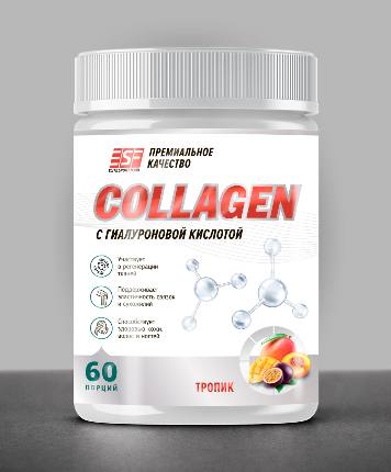 БАД»Коллаген+гиалуроновая кислота/Collagen+hyaluronic acid»|360г|EliteSportFood